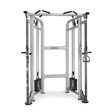 Dual adjustable pulley home used gym equipment